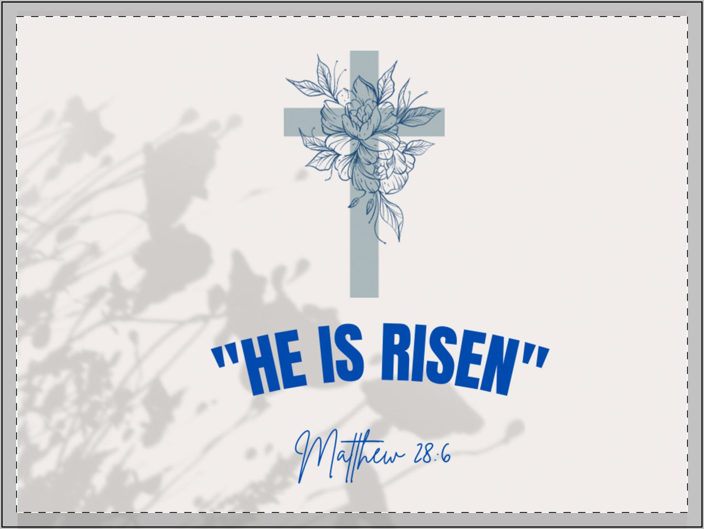 He is Risen Yard Sign